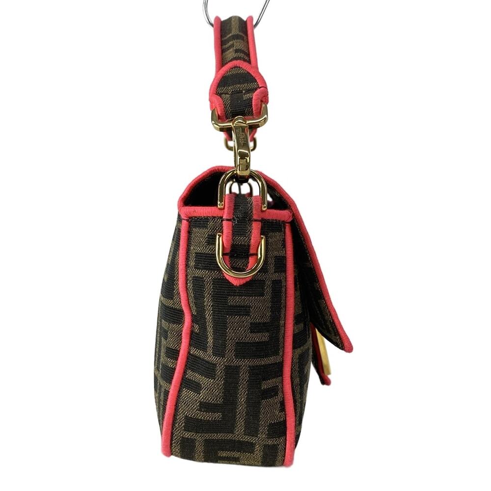 Fendi Mama Bucket Handbag 8BR600 Brown Dark Brown Pink - Picture 2 of 15